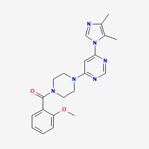 4-(4,5-dimethyl-1H-imidazol-1-yl)-6-[4-(2-methoxybenzoyl)-1-piperazinyl]pyrimidine