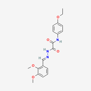 N'-[(E)-(2,3-dimethoxyphenyl)methylideneamino]-N-(4-ethoxyphenyl)oxamide