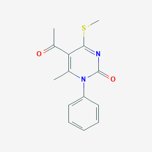 5-acetyl-6-methyl-4-(methylthio)-1-phenyl-2(1H)-pyrimidinone