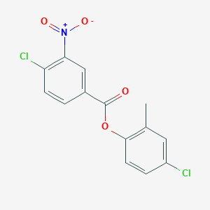 molecular formula C14H9Cl2NO4 B5606064 4-chloro-2-methylphenyl 4-chloro-3-nitrobenzoate 