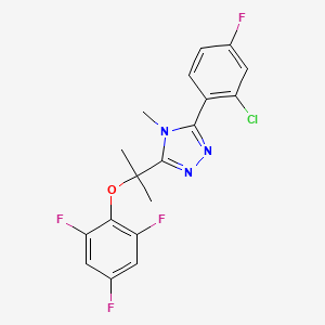 molecular formula C₁₈H₁₄ClF₄N₃O B560607 11beta-HSD1-IN-1 CAS No. 1203956-47-1