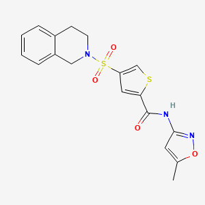 4-(3,4-dihydro-2(1H)-isoquinolinylsulfonyl)-N-(5-methyl-3-isoxazolyl)-2-thiophenecarboxamide