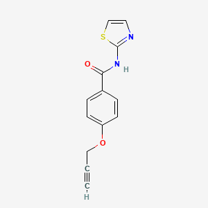 4-prop-2-ynoxy-N-(1,3-thiazol-2-yl)benzamide