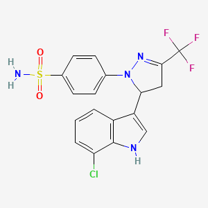molecular formula C₁₈H₁₄ClF₃N₄O₂S B560609 Cox-2-IN-1 CAS No. 787623-48-7