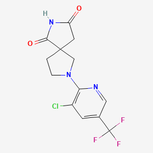 7-[3-chloro-5-(trifluoromethyl)pyridin-2-yl]-2,7-diazaspiro[4.4]nonane-1,3-dione