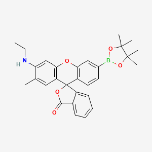 molecular formula C₂₉H₃₀BNO₅ B560615 NucPE1 CAS No. 1404091-23-1