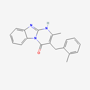 2-methyl-3-(2-methylbenzyl)pyrimido[1,2-a]benzimidazol-4(1H)-one