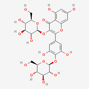 molecular formula C₂₇H₃₀O₁₈ B560618 Complanatoside A CAS No. 146501-37-3