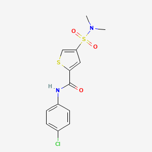 N-(4-chlorophenyl)-4-[(dimethylamino)sulfonyl]-2-thiophenecarboxamide