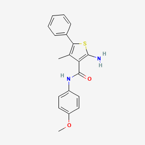 2-amino-N-(4-methoxyphenyl)-4-methyl-5-phenylthiophene-3-carboxamide