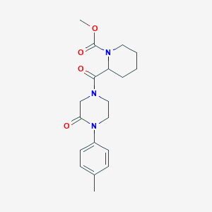 methyl 2-{[4-(4-methylphenyl)-3-oxo-1-piperazinyl]carbonyl}-1-piperidinecarboxylate