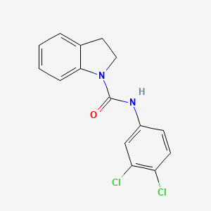 molecular formula C15H12Cl2N2O B5606305 N-(3,4-dichlorophenyl)-1-indolinecarboxamide CAS No. 89731-82-8