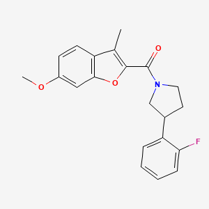 3-(2-fluorophenyl)-1-[(6-methoxy-3-methyl-1-benzofuran-2-yl)carbonyl]pyrrolidine