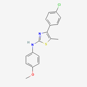 4-(4-chlorophenyl)-N-(4-methoxyphenyl)-5-methyl-1,3-thiazol-2-amine