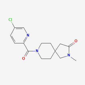 8-[(5-chloro-2-pyridinyl)carbonyl]-2-methyl-2,8-diazaspiro[4.5]decan-3-one