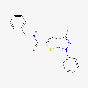 N-benzyl-3-methyl-1-phenyl-1H-thieno[2,3-c]pyrazole-5-carboxamide