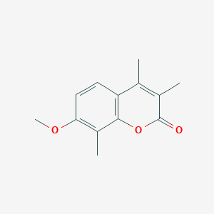 molecular formula C13H14O3 B5606367 7-methoxy-3,4,8-trimethyl-2H-chromen-2-one 