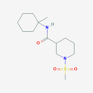 N-(1-methylcyclohexyl)-1-(methylsulfonyl)-3-piperidinecarboxamide