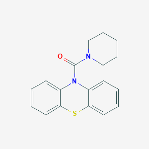 molecular formula C18H18N2OS B5606445 10-(1-piperidinylcarbonyl)-10H-phenothiazine 