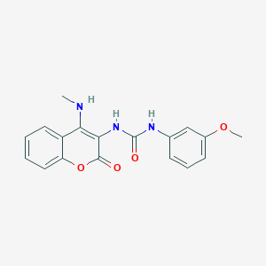 N-(3-methoxyphenyl)-N'-[4-(methylamino)-2-oxo-2H-chromen-3-yl]urea