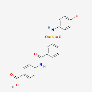 4-[[3-[(4-Methoxyphenyl)sulfamoyl]benzoyl]amino]benzoic acid