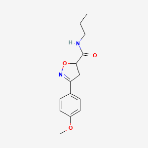 3-(4-methoxyphenyl)-N-propyl-4,5-dihydro-5-isoxazolecarboxamide