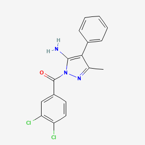 1-(3,4-dichlorobenzoyl)-3-methyl-4-phenyl-1H-pyrazol-5-amine