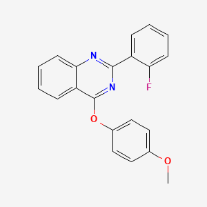 2-(2-fluorophenyl)-4-(4-methoxyphenoxy)quinazoline