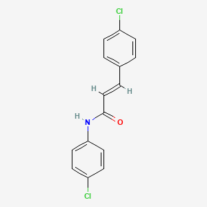 molecular formula C15H11Cl2NO B5606516 N,3-bis(4-chlorophenyl)acrylamide 