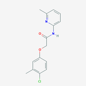 2-(4-chloro-3-methylphenoxy)-N-(6-methylpyridin-2-yl)acetamide