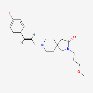 8-[(2E)-3-(4-fluorophenyl)-2-propen-1-yl]-2-(3-methoxypropyl)-2,8-diazaspiro[4.5]decan-3-one