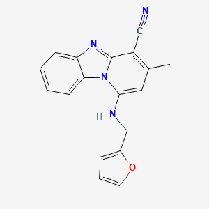 1-[(2-furylmethyl)amino]-3-methylpyrido[1,2-a]benzimidazole-4-carbonitrile