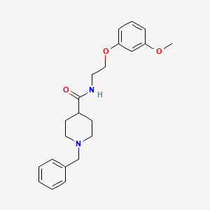 1-benzyl-N-[2-(3-methoxyphenoxy)ethyl]-4-piperidinecarboxamide