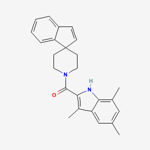 1'-[(3,5,7-trimethyl-1H-indol-2-yl)carbonyl]spiro[indene-1,4'-piperidine]