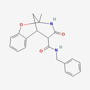 N-benzyl-9-methyl-11-oxo-8-oxa-10-azatricyclo[7.3.1.0~2,7~]trideca-2,4,6-triene-12-carboxamide