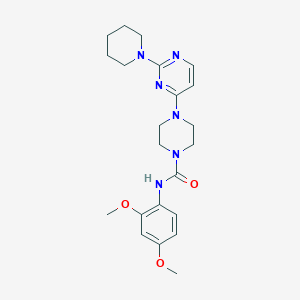 N-(2,4-dimethoxyphenyl)-4-[2-(1-piperidinyl)-4-pyrimidinyl]-1-piperazinecarboxamide