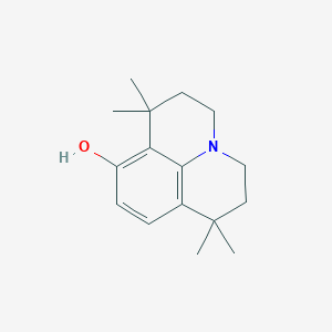 molecular formula C16H23NO B056067 1,1,7,7-Tetramethyl-1,2,3,5,6,7-hexahydropyrido[3,2,1-ij]quinolin-8-ol CAS No. 115704-83-1