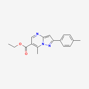 ethyl 7-methyl-2-(4-methylphenyl)pyrazolo[1,5-a]pyrimidine-6-carboxylate