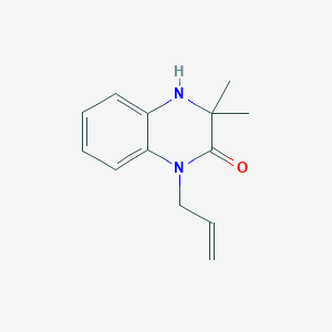 molecular formula C13H16N2O B5606724 1-allyl-3,3-dimethyl-3,4-dihydro-2(1H)-quinoxalinone 