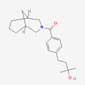 [(1S,5S)-3-azabicyclo[3.3.1]nonan-3-yl]-[4-(3-hydroxy-3-methylbutyl)phenyl]methanone