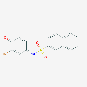 N-(3-bromo-4-oxo-2,5-cyclohexadien-1-ylidene)-2-naphthalenesulfonamide