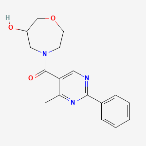 4-[(4-methyl-2-phenylpyrimidin-5-yl)carbonyl]-1,4-oxazepan-6-ol