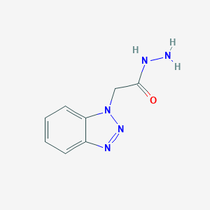 molecular formula C8H9N5O B056068 2-(1H-1,2,3-benzotriazol-1-yl)acetohydrazide CAS No. 122502-94-7