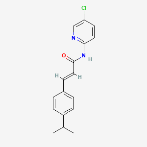 N-(5-chloro-2-pyridinyl)-3-(4-isopropylphenyl)acrylamide