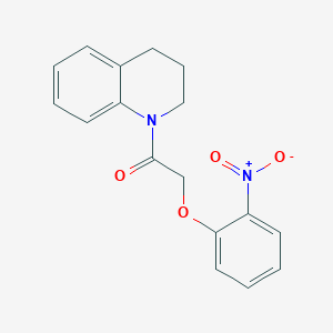 molecular formula C17H16N2O4 B5606899 2-(2-NITROPHENOXY)-1-(1,2,3,4-TETRAHYDROQUINOLIN-1-YL)ETHAN-1-ONE 