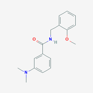 molecular formula C17H20N2O2 B5606919 3-(dimethylamino)-N-(2-methoxybenzyl)benzamide 