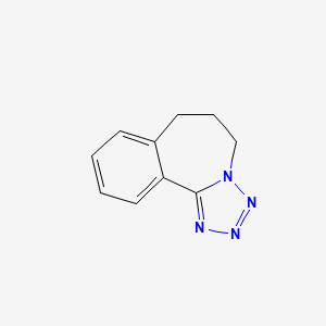 molecular formula C10H10N4 B5606938 6,7-dihydro-5H-tetrazolo[5,1-a][2]benzazepine 