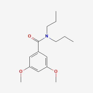 molecular formula C15H23NO3 B5606964 3,5-dimethoxy-N,N-dipropylbenzamide 