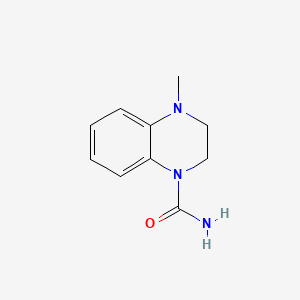 molecular formula C10H13N3O B560697 4-Methyl-3,4-dihydroquinoxaline-1(2H)-carboxamide CAS No. 102872-96-8