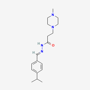 3-(4-methylpiperazin-1-yl)-N-[(E)-(4-propan-2-ylphenyl)methylideneamino]propanamide